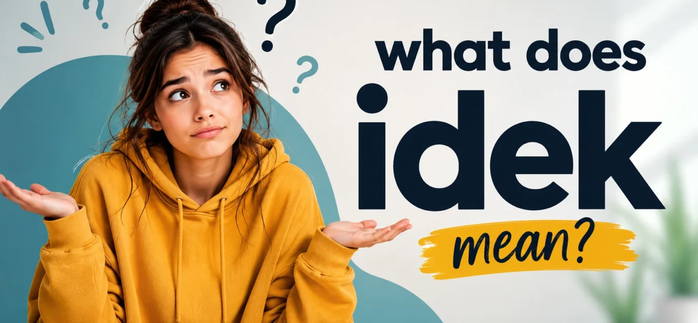 what-does-idek-mean