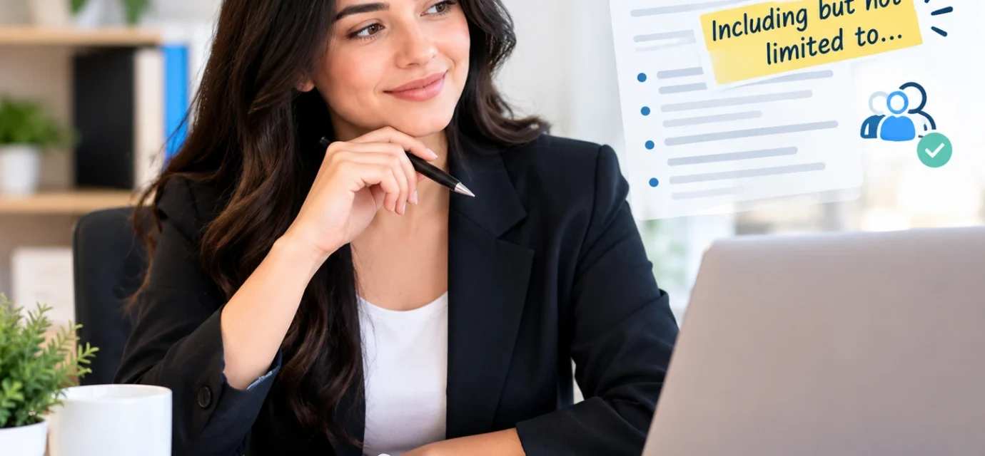 how-to-say-including-but-not-limited-to-professionally