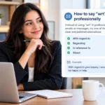 how-to-say-wrt-professionally